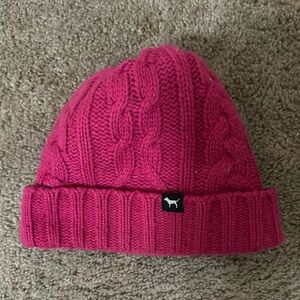 Pink Victoria Secret Beanie